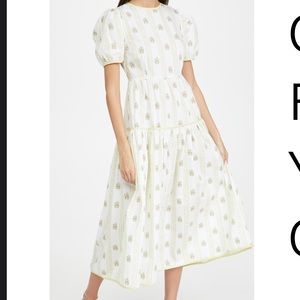 Glamorous Yellow Floral Striped Dress